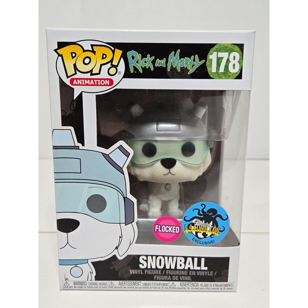 Funko Pop Flocked Snowball 178 | L.A. Comic Con Exclusive | Rick & Morty